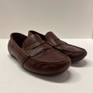 Polo Ralph Lauren Men's Loafers Size 8.5 D Dark Leather Reynolds Drivers Preppy
